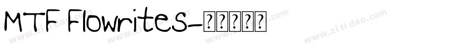 MTF Flowrites字体转换
